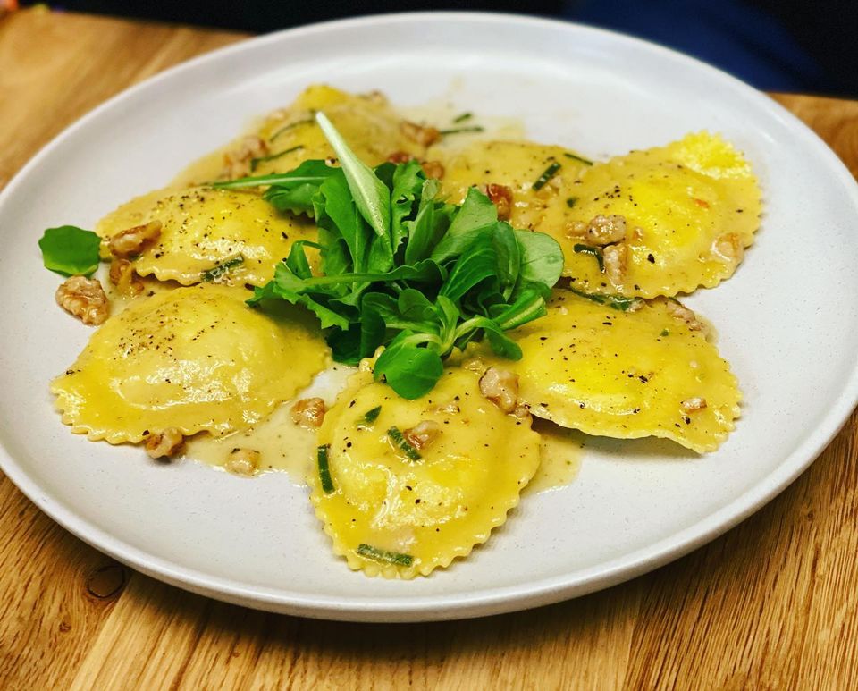 Szczecin - Restauracja Timo - Okrągłe pierożki z gorgonzolą i orzechami włoskimi